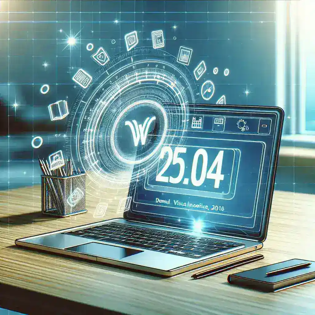 "Ubuntu 25.04 release announcement featuring Wayland desktop environment as default setting, showcasing the new user interface and improved performance."