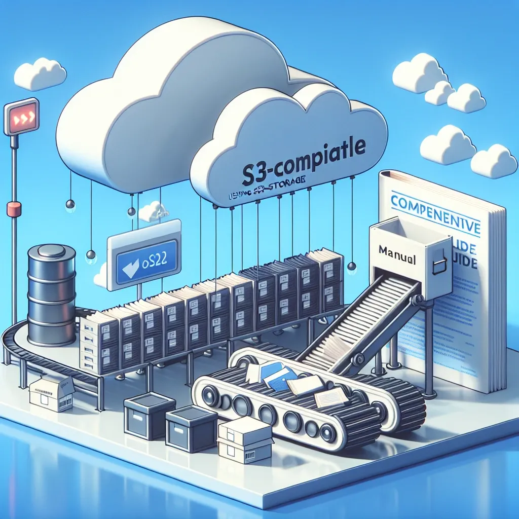 "Illustration of S3-compatible storage options for managing scraped files, featuring diagrams of data flow and cloud storage solutions, as discussed in the article 'Storing Scraped Files with S3-Compatible Storage: A Complete Guide for Data Management.'"